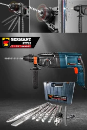 Germany Style GRM-99880VFX Kırıcı Delici 2-28mm E-Power Çelik Şanzıman Kırıcı Delici Hilti Matkap - 4
