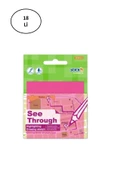 Gıpta Şeffaf Postit 76X76 Yarı Saydam Neon Pembe 50 Yaprak - 1