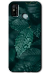Tecno Spark 6 Go Kılıf HD Desen Baskılı Arka Kapak - Yağmurlu Yaprak - 1