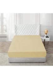 Fitted Lastikli Kumaş Çarşaf Yastık Kılıflı Yatak Çarşafı Tek Kişilik 100 x 200 cm 100836 KASA -299 - 3