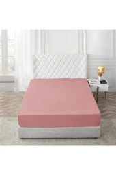 Fitted Lastikli Kumaş Çarşaf Yastık Kılıflı Yatak Çarşafı Tek Kişilik 100 x 200 cm 100836 KASA -299 - 4