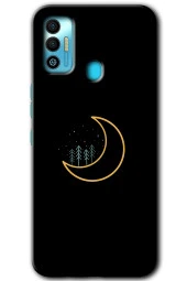 Tecno Spark 7T Kılıf HD Desen Baskılı Arka Kapak - İyi Geceler - 1