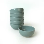 Keramika Yeşil Bulut Mini Çerezlik / Sosluk 8 Cm 6 Adet 326 - 2