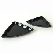 Keramika Siyah Çam Kayık Tabak 22 Cm 2 Adet - 5
