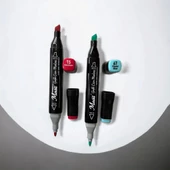 Masis Grafik Çizim Markörü İki Uçlu 120 Renk PP thumbnail 3