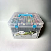 Masis Grafik Çizim Markörü İki Uçlu 120 Renk PP thumbnail 1