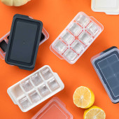 Porsima 16018 2 Adet Plastik Kapaklı 16 Hazneli Mini Buz Kalıbı-Kokteyl Sunum Buz Kalıbı Beyaz - 2