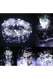 Peri Led 10 Metre Pilli Beyaz Renk Dekoratif Aydınlatma thumbnail 4