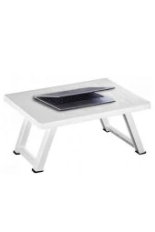 Viyalente Beyaz Plastik Portatif Katlanabilir Küçük Boy Piknik Masası Çok Amaçlı Pratik Masa thumbnail 2