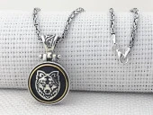 Bozkurt Tasarımlı Kral Zincirli Ortası Dönen 925 Ayar Gümüş Kolye thumbnail 1