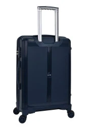 Elatae Premium Polipropilen Orta Boy Kırılmaz Valiz Lacivert V303 - 4
