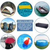 Argeus 4'lü Fiber Çanta Delik Tamir Yaması Haki - 4