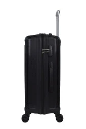 Elatae Premium Polipropilen Orta Boy Kırılmaz Valiz Siyah V303 thumbnail 3