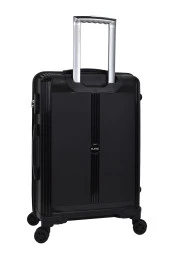 Elatae Premium Polipropilen Orta Boy Kırılmaz Valiz Siyah V303 thumbnail 4