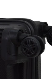 Elatae Premium Polipropilen Orta Boy Kırılmaz Valiz Siyah V303 thumbnail 7