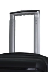 Elatae Premium Polipropilen Orta Boy Kırılmaz Valiz Siyah V303 thumbnail 8