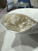 Yüncü Hanım %100 Saf Merinos Kuzu Yünü Dolgu Yastık (50 x 70 cm Ebat, 900 gr Ağırlık) - 3