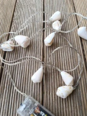 Deniz Kabuklu Pilli Dekoratif Led Işık Yılbaşı Süsü 2 Metre - 8