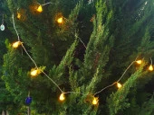 Deniz Kabuklu Pilli Dekoratif Led Işık Yılbaşı Süsü 2 Metre - 2