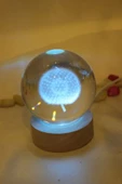 3D Led Işık Cam Küre Çok Işıklı Karahindiba - 4