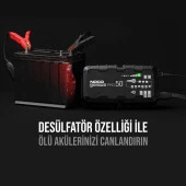 NOCO GENIUSPRO50 6V/12V/24V 1000A Akıllı Akü Şarj ve Akü Bakım/Desülfatör/Power Supply - 8