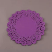 DOYLEY DANTEL MENDİL MOR DÜZ 21CM - 1