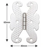 Kelebek Menteşe Metal 40*65mm Nikel (2 Adet) - 2