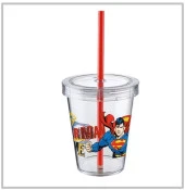 Tuffex Süperman Pipetli Bardak - 1