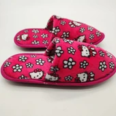 Kedi Desenli Pembe Renk Kadın Terlik - 7