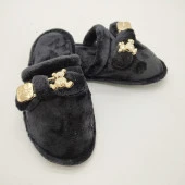 Ayıcık Papyonlu Model Kadın Terlik Siyah Renk - 3