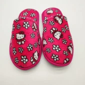 Kedi Desenli Pembe Renk Kadın Terlik - 4