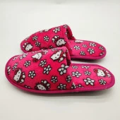 Kedi Desenli Pembe Renk Kadın Terlik - 5