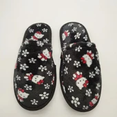 Kedi Desenli Siyah Renk Kadın Terlik - 9