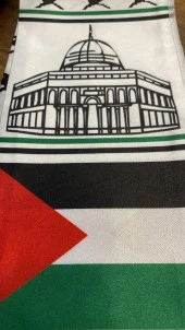 FİLİSİTİN VE TÜRK BAYRAĞI SATEN ATKI - 4