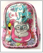 Muggle Okul Çantası Tropical Paradise Pembe Mu-8904 - 1