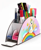 Notpa Ahşap Kalemlik Yarım Ay Unicorn K054 - 1