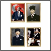 Ant Atatürk Portresi 35X50 Özel Çerçeve - 1 adet - 1