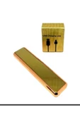 Gold Renkli Alevsiz Dumansız Geniş Kızaklı Usb Şarjlı Çakmak Mls-505 - 1