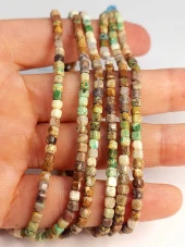 Krizokol Taşı Küp Şekilli Dizi 3mm (45320) thumbnail 1