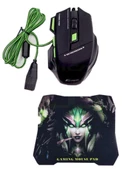 Gaming Oyuncu mouse 7D Led Işıklı Fortnite PUBG Oyuncu Mousepad - 5