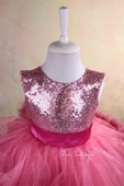 Pembe Pofuduk Elbise - 5