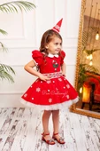 Pan Costume Elf Kız Çocuk Yılbaşı Kostümü Kırmızı - 2