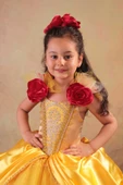 Bella Kostümü Kırmızı Güllü - 6