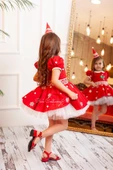 Pan Costume Elf Kız Çocuk Yılbaşı Kostümü Kırmızı - 3