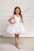 Beyaz İnci Kız Cocuk Elbise thumbnail 1