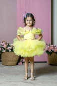 Sindirella Kostümü Kelebek Mini Sarı - 1
