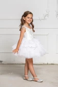 Beyaz İnci Kız Cocuk Elbise thumbnail 2