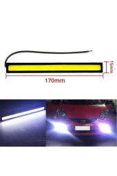 Beyaz Renk 17cm Gündüz Ledi Farı Su Geçirmez Universal Beyaz Işık Sis Farı - 1