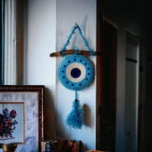 Dekoratif Nazar Boncuklu Duvar Süsü - 1