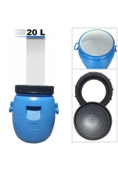 20 Lt Litre Varil Içi Beyaz Plastik Zeytin Turşu Bidon thumbnail 1